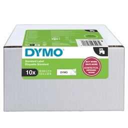 [89506] Value Pack 10 Nastri Dymo Tipo D1 (12mmX7mt nero/bianco S0720530