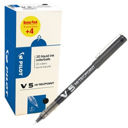 [82705] Value pack 16+4 roller Hi-Tecpoint V5 0,5mm nero Pilot