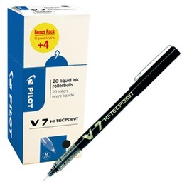 [82707] Value pack 16+4 roller Hi-Tecpoint V7 0,7mm nero Pilot