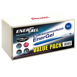 [90024] Valuepack 20+4 roller ENERGel Slim BL437 blu 0.7mm Pentel
