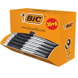[83329] Value pack 30+6 penne sfera scatto Atlantis nero 1.0mm Bic