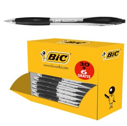 [83329] Value pack 30+6 penne sfera scatto Atlantis nero 1.0mm Bic