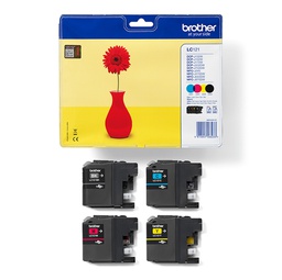 [BROLC121VP] VALUE PACK CONF. DI 4 INK CIANO MAGENTA GIALLO NERO LC-121VALBP