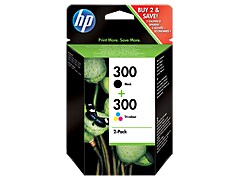 [HPCN637EE] VALUE PACK NERO E COLORE INCHIOSTRO HP 300