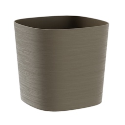 [97115] Vaso quadrato Capri 13lt sabbia TeraPlast