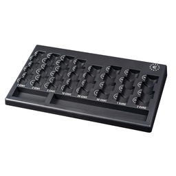 [95840] Vassoio portamonete Euro 310x185x30mm nero in PP riciclata Iternet