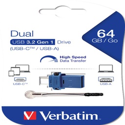 [VERB49967] Verbatim USB Drive 3.0 Store ´N´ GO Dual Drive 3.0 / USB C 64GB