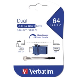 [VERB49967] Verbatim USB Drive 3.0 Store ´N´ GO Dual Drive 3.0 / USB C 64GB