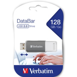 [VERB49456] Verbatim V DataBar USB 2.0 Drive Grigio 128GB