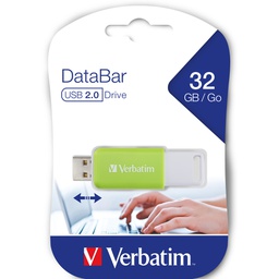 [VERB49454] Verbatim V DataBar USB 2.0 Drive Verde 32GB