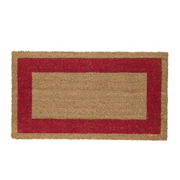 [60950] ZERBINO COCCO C/FONDO IN VINILE 45X80CM ROSSO VELCOC
