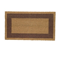 [71232] ZERBINO COCCO C/FONDO IN VINILE 60X100CM MARRONE VELCOC