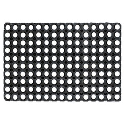 [86772] Zerbino Gummy 100x150cm Nero Velcoc