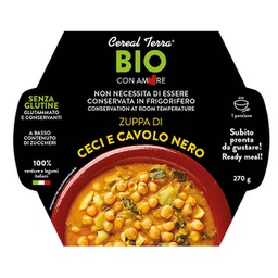 [96845] Zuppa ceci e cavolo nero in confezione da 300gr - Cereal Terra