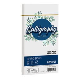 [100424] 25 buste Calligraphy Shiro Eco 120gr 110x220mm gesso Favini