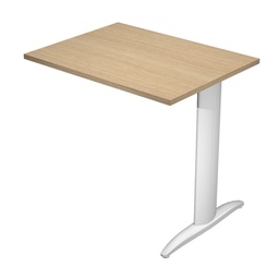 [100836] ALLUNGO REVERSIBILE DX/SX 80x60cm ROVERE gamba GRIGIO ALLUMINIO EASY