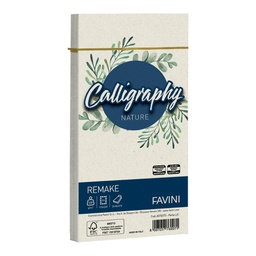 [100417] 25 buste Calligraphy Remake 120gr 110x220mm perla Favini