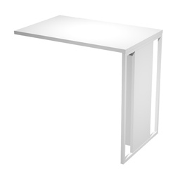 [100903] ALLUNGO REVERSIBILE DX/SX 80x50cm BIANCO gamba BIANCO per SCR. ESSENCE