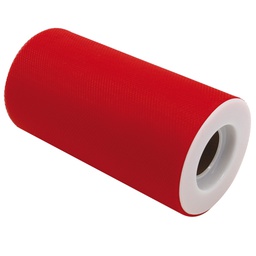 [86270] Tulle in rotolo 12,5cmx25mt rosso Big Party