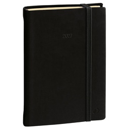 [92983] Agenda settimanale Affari Prestige ML 10x15cm Silk nero 2027 Quo Vadis