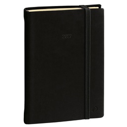 [94609] Agenda giornaliera Daily 21 Prestige 15x21cm Silk nero 2027 Quo Vadis