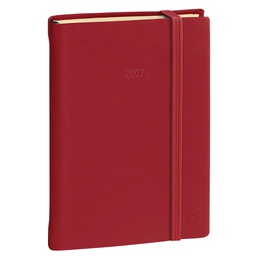 [94610] Agenda giornaliera Daily 21 Prestige 15x21cm Silk bordeaux 2027 Quo Vadis