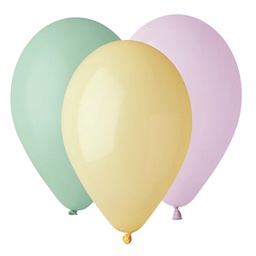 [99159] Busta 25 palloncini in lattice D26cm col. ass. Soft Rainbow Big Party