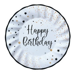 [99167] 8 piatti D25cm Happy Birthday Big Party