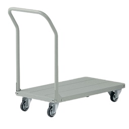 [99053] Carrello da lavoro c/manici smontabili e pianale grigio portata 150kg