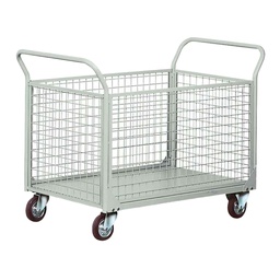 [99058] Carrello da lavoro 4 sponde rete c/ sponde laterali asportabili portata 300kg