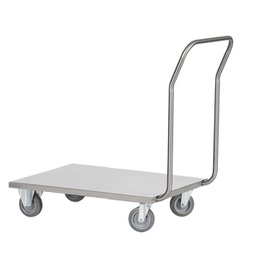 [99071] Carrello da lavoro con pianale in acciaio inox AISI 304 60x90x97cm