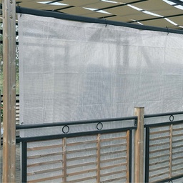 [99324] Telo PE rinforzato con rafia occhiellato 2x3m bianco Verdemax