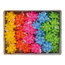 [99273] 36 stelle nastro carta ecocolor 20mmxD9cm colori ass. primavera Brizzolari