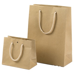 [99293] 12 shopper carta kraft 12x15+7cm avana