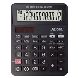 [SHAELCC12D] Sharp Calcolatrice da Tavolo EL-CC12D 12 cifre