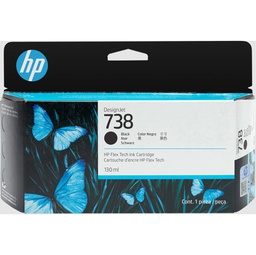 [HP498N4A] Hp Cartuccia ink DesignJet 738 Nero -130ml