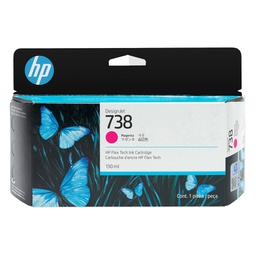 [HP498N6A] Hp Cartuccia ink DesignJet 738 Magenta -130ml
