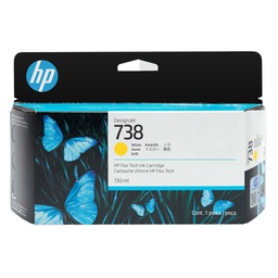 [HP498N7A] Hp Cartuccia ink DesignJet 738 Giallo -130ml