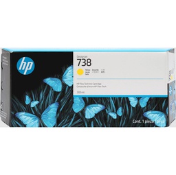 [HP676M8A] Hp Cartuccia DesignJet Ink 738 Giallo -300 ml