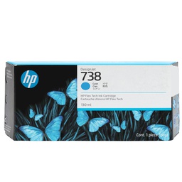 [HP676M9A] Hp Cartuccia DesignJet Ink 738M Ciano -300 ml