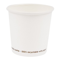 [99196] 50 Bicchieri in carta 200ml bianco Signor Bio