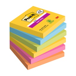 [98956] Valuepack 4+2 Post-it® Super Sticky Carnival, 76x76 mm, 90fogl/blocco