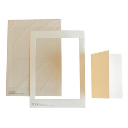 [100078] 10 cartoncini prefustellati 117x170mm bianco martellato Kartos