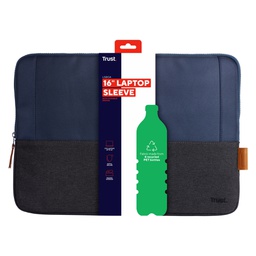 [100208] LISBOA 16'' LAPTOP SLEEVE - BLUE- Trust