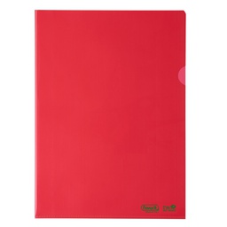 [100214] 25 cartelline a L 22X30 PE Bio-Based rosso liscio superior Favorit