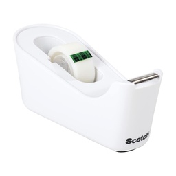 [100357] Dispenser da Tavolo C18  bianco+ 1 rotolo di nastro adesivo Scotch® Magic19x33