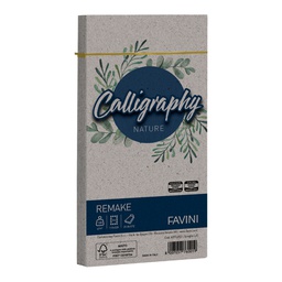[100423] 25 buste Calligraphy Remake 120gr 110x220mm scoglio Favini