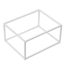 [100577] Stand buffet in metallo GN 1/2 32,5x26,5x16cm bianco Leone