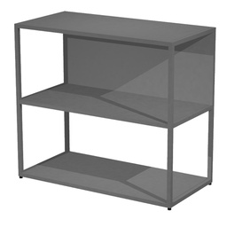 [100955] LIBRERIA bassa a giorno 90x44cm - H80cm ANTRACITE - gamba antracite ESSENCE