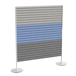 [101042] Pannello acustico FREE STANDING 120xH140cm GRIGIO CH./AZZ./GRIGIO MEDIO Stripes